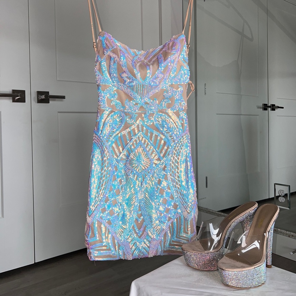 Lucy in the Sky sequin mini dress
